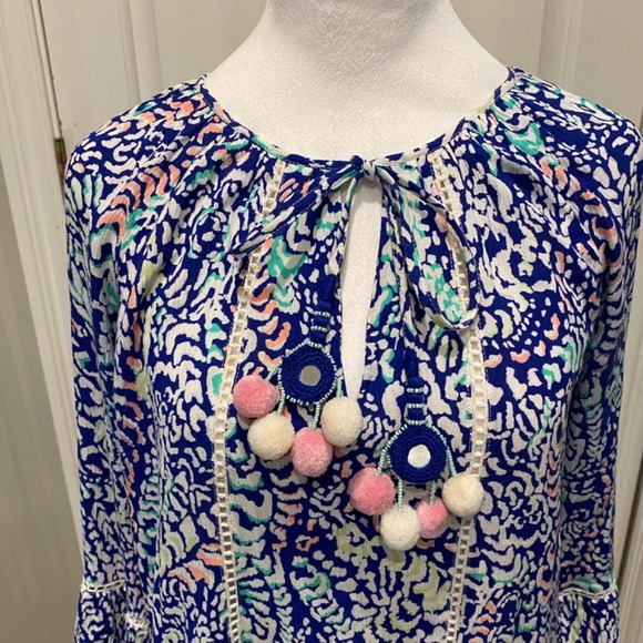 Lilly Pulitzer Blue Grotto Move It or Lose It Percilla Tunic Dress 16817 - Picture 4 of 14
